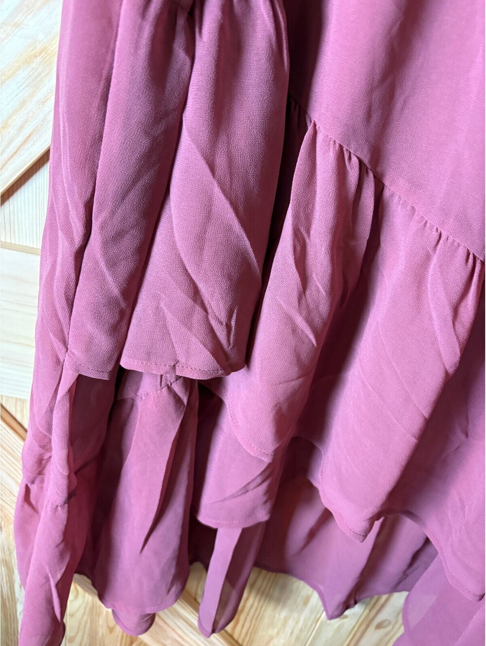 a new day 2X Mauve Ruffled Midi Skirt - Picture 2 of 9